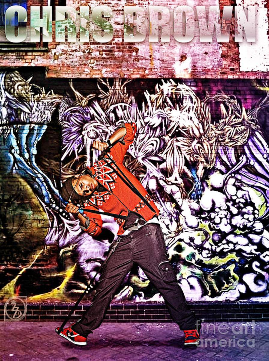Street Phenomenon Chris Brown - Rapper - Poster | Canvas Wall Art Print