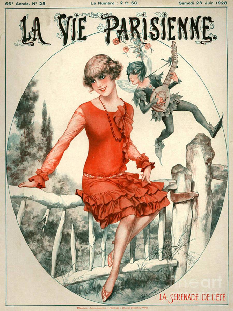 1920S France La Vie Parisienne Magazine - Poster | Canvas Wall Art Print