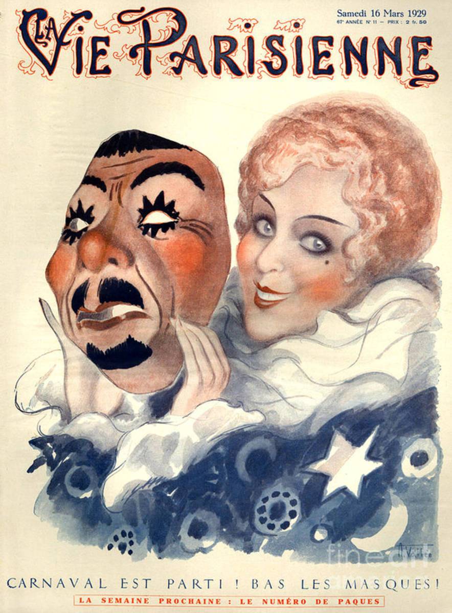 1920S France La Vie Parisienne Magazine - Poster | Canvas Wall Art Print