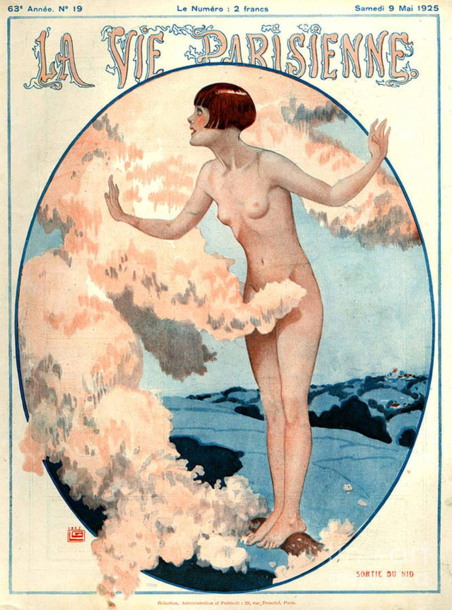 1920S France La Vie Parisienne Magazine - Poster | Canvas Wall Art Print