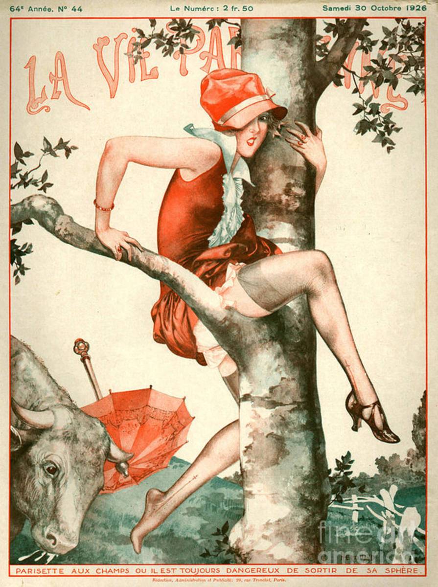 1920S France La Vie Parisienne Magazine - Poster | Canvas Wall Art Print