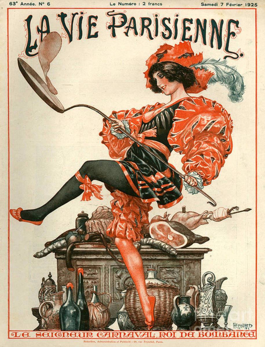 1920S France La Vie Parisienne Magazine - Poster | Canvas Wall Art Print