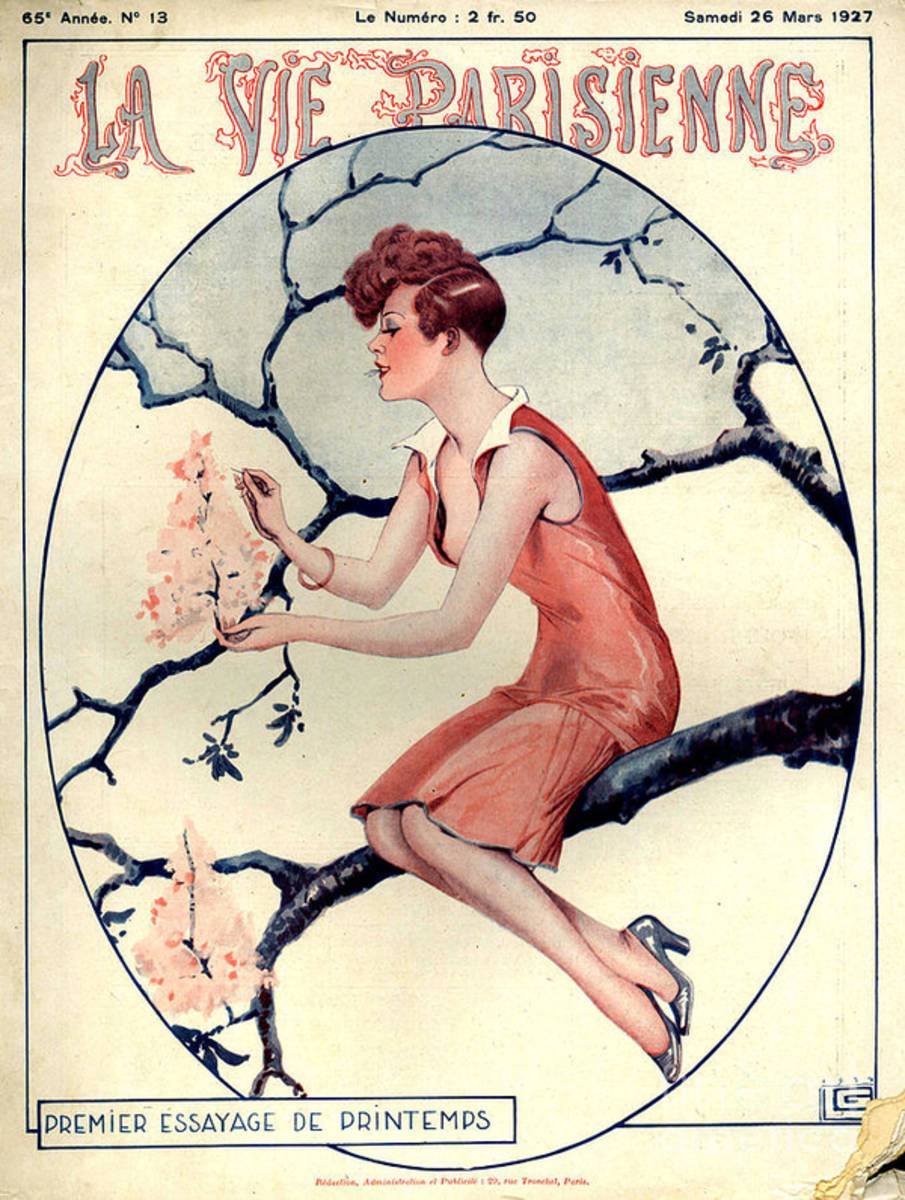 1920S France La Vie Parisienne Magazine - Poster | Canvas Wall Art Print