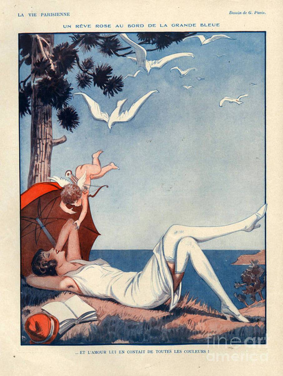 1920S France La Vie Parisienne Magazine - Poster | Canvas Wall Art Print