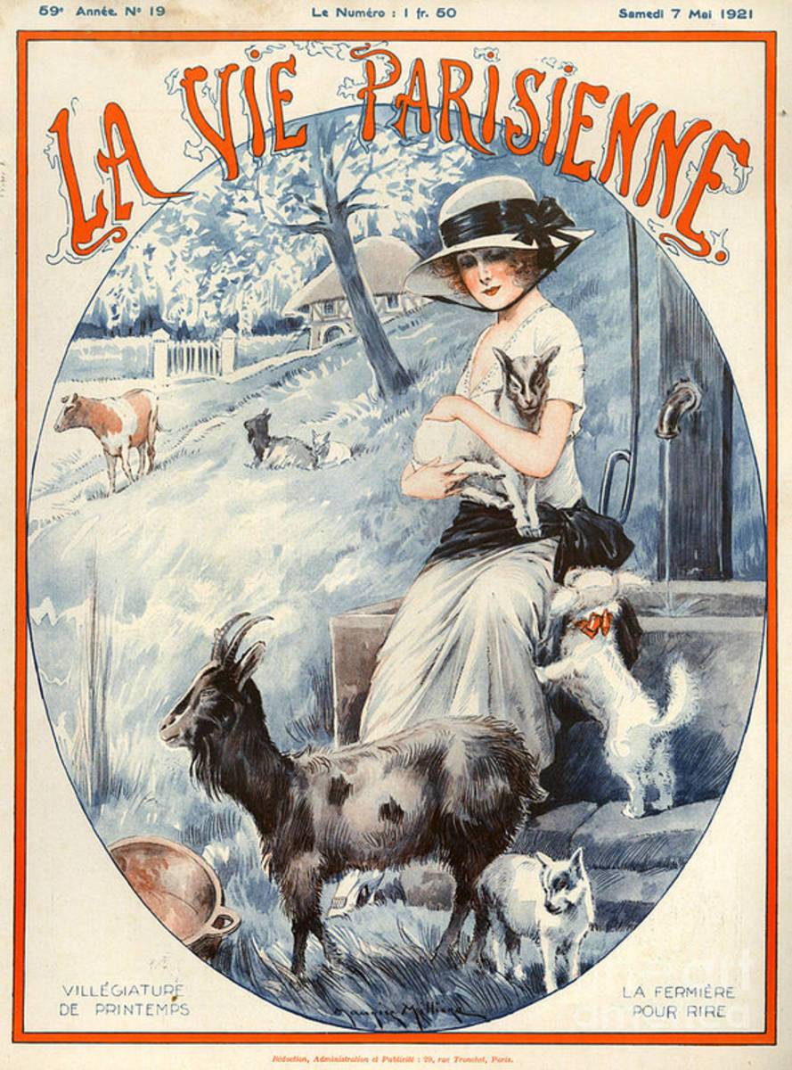 1920S France La Vie Parisienne Magazine - Poster | Canvas Wall Art Print