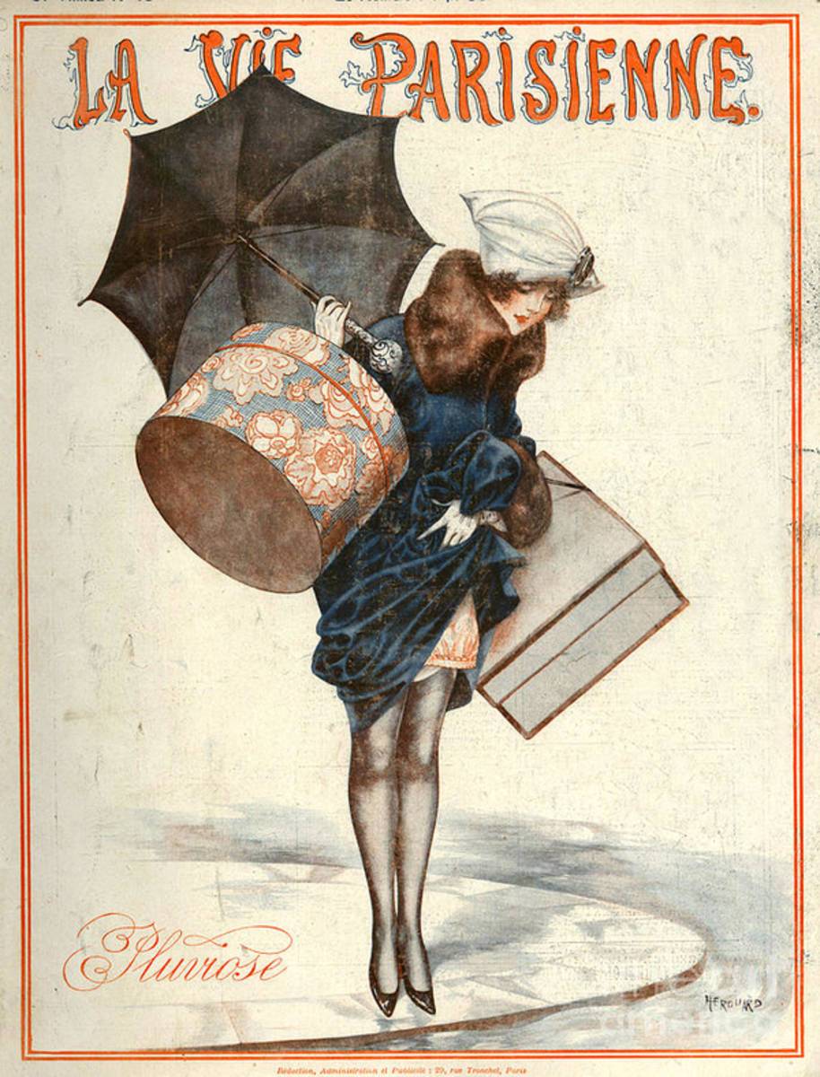 1920S France La Vie Parisienne Magazine - Poster | Canvas Wall Art Print