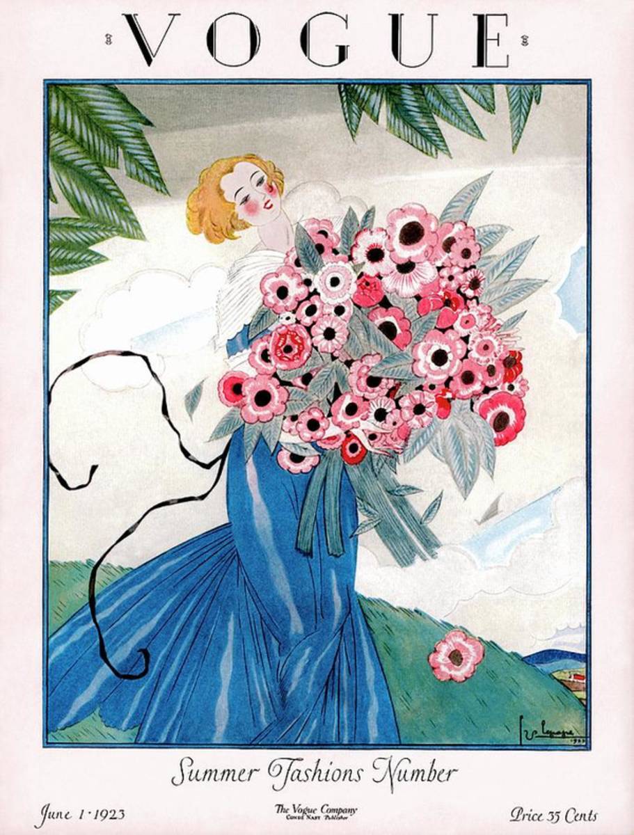 A Vogue Magazine Cover Of A Woman - Poster | Canvas Wall Art Print