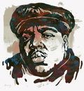 Biggie Smalls Modern Art Drawing - Rapper - Poster | Canvas Wall Art Print
