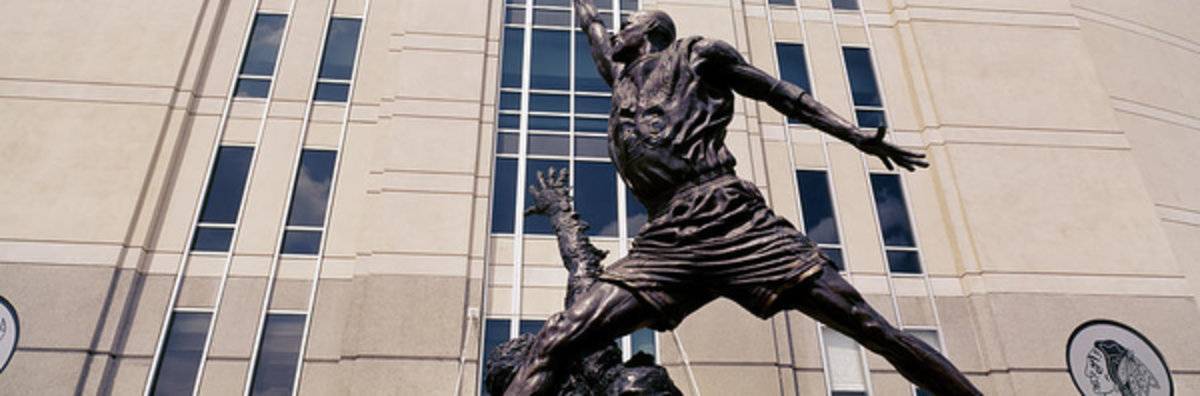 Low Angle View Of A Statue In Front - Poster | Canvas Wall Art Print