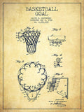 Vintage Basketball Goal Patent From 1936 - Poster | Canvas Wall Art Print