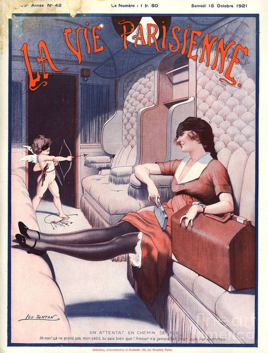 1920S France La Vie Parisienne Magazine - Poster | Canvas Wall Art Print