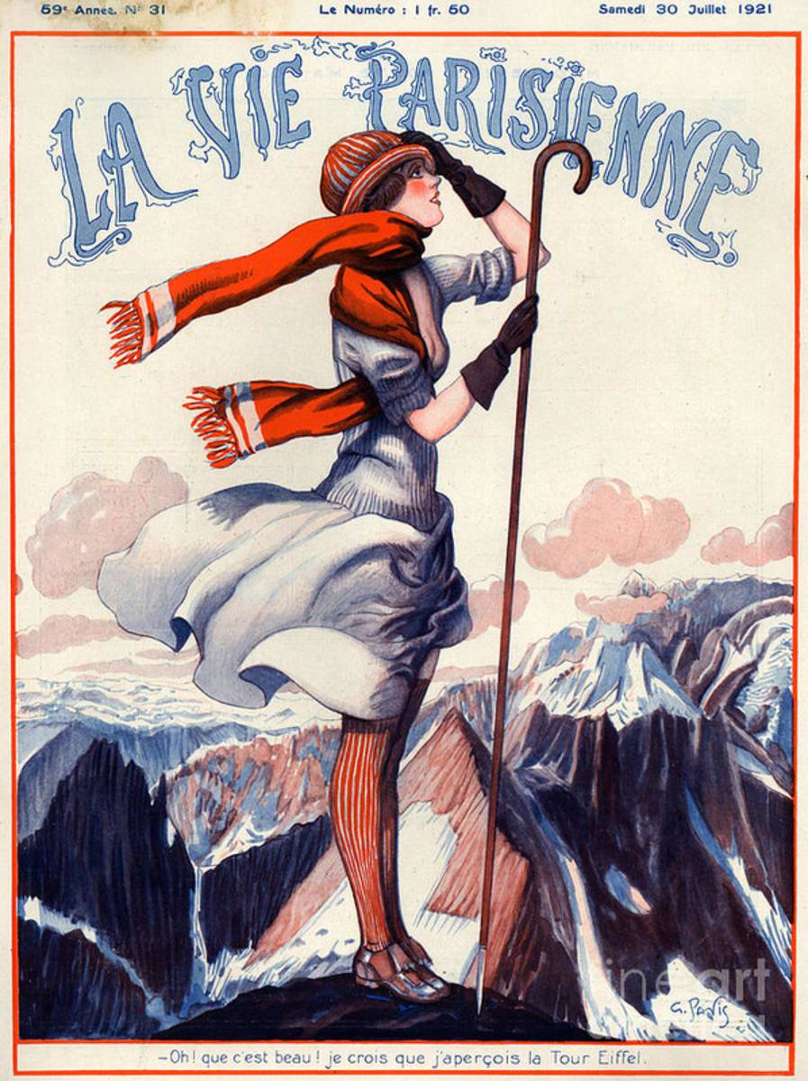 1920S France La Vie Parisienne Magazine - Poster | Canvas Wall Art Print