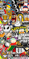 Hypebeast Taustakuva Cartoon - Poster | Canvas Wall Art Print