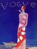 A Vintage Vogue Magazine Cover Of A Woman - Poster | Canvas Wall Art Print