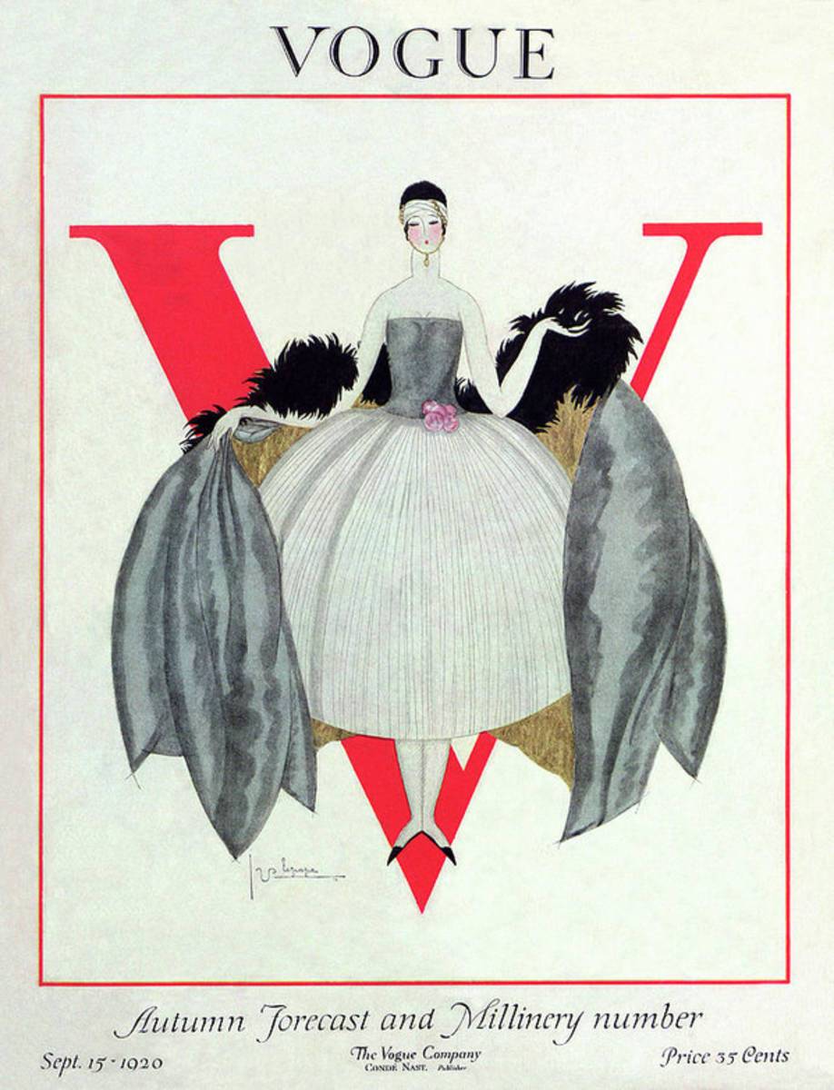 A Vogue Magazine Cover Of A Woman - Poster | Canvas Wall Art Print
