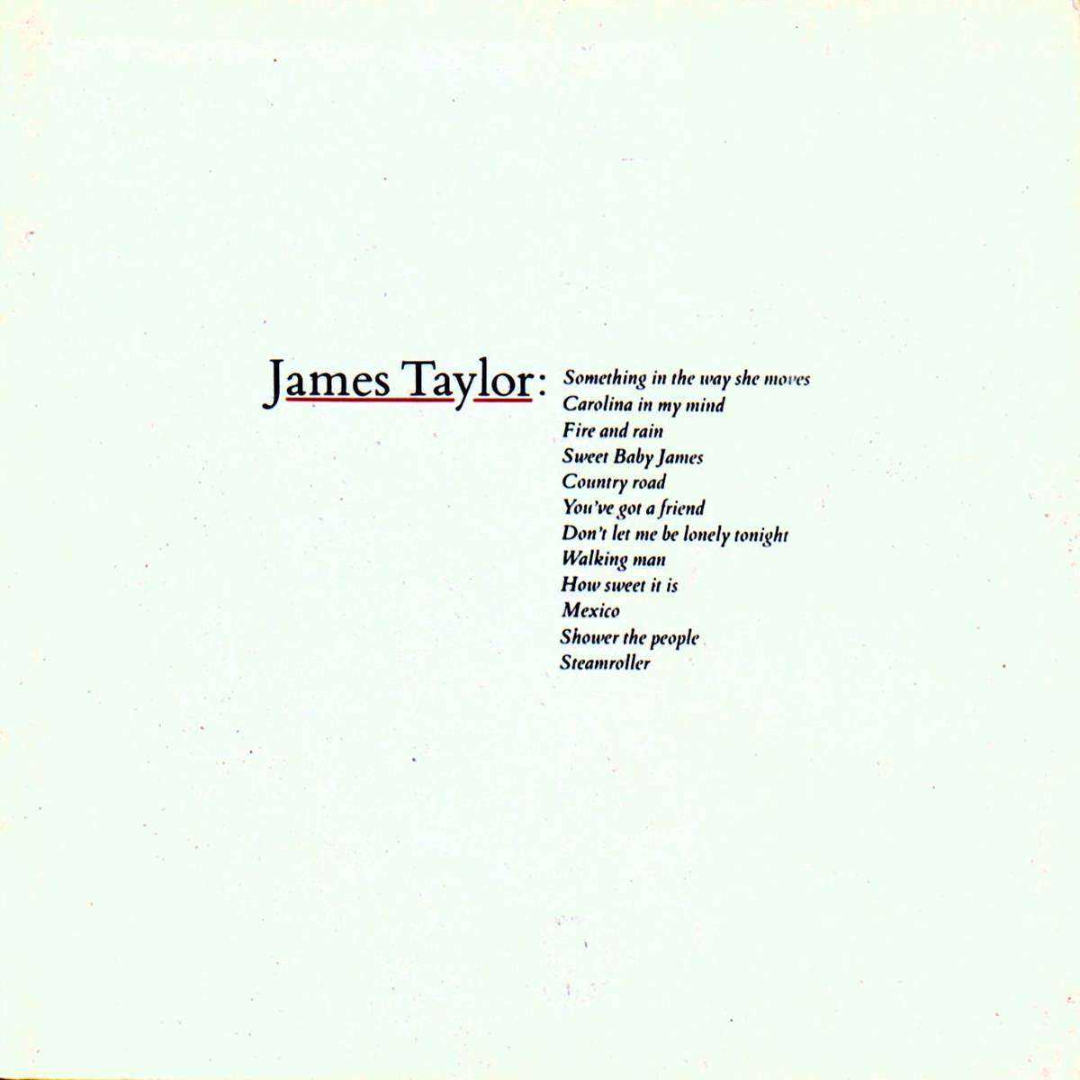 Greatest Hits - James Taylor - Poster | Canvas Wall Art Print