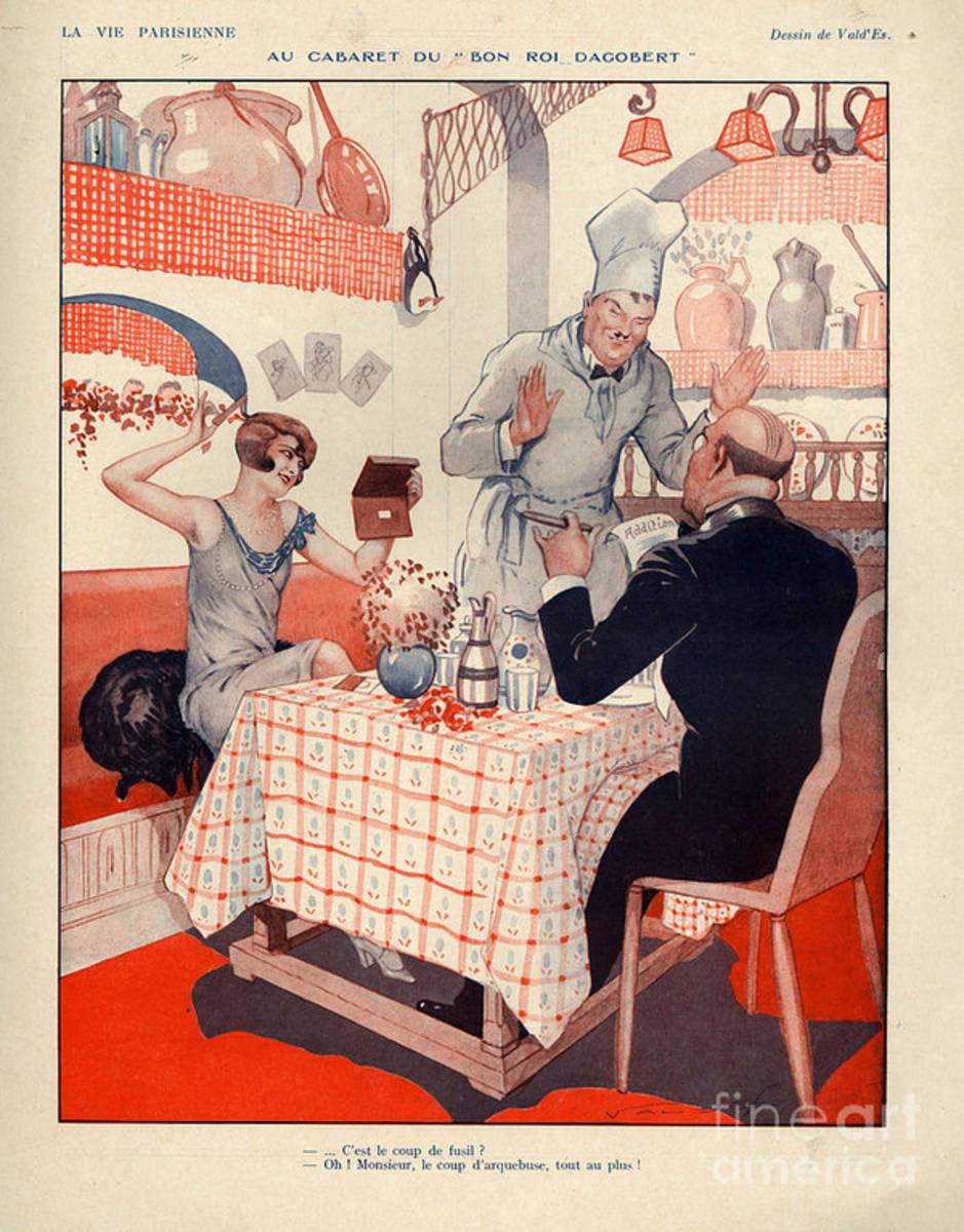 1920S France La Vie Parisienne Magazine - Poster | Canvas Wall Art Print