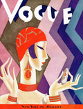 A Vintage Vogue Magazine Cover Of A Woman - Poster | Canvas Wall Art Print