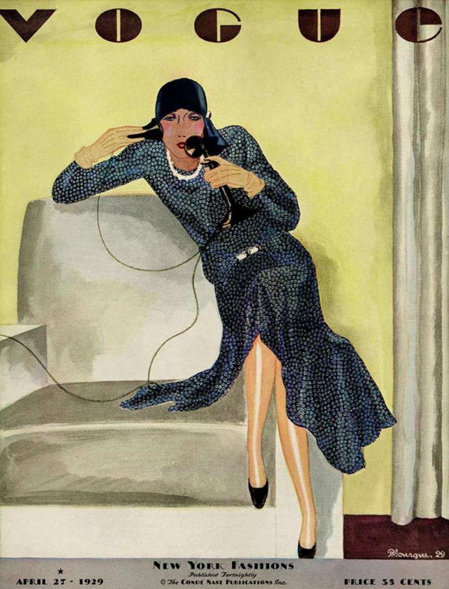 A Vintage Vogue Magazine Cover Of A Woman - Poster | Canvas Wall Art Print