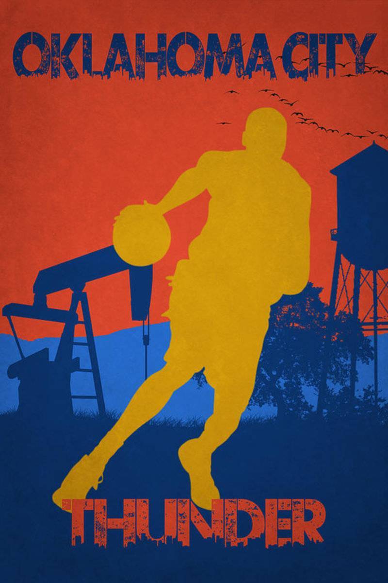 Oklahoma City Thunder - Poster | Canvas Wall Art Print