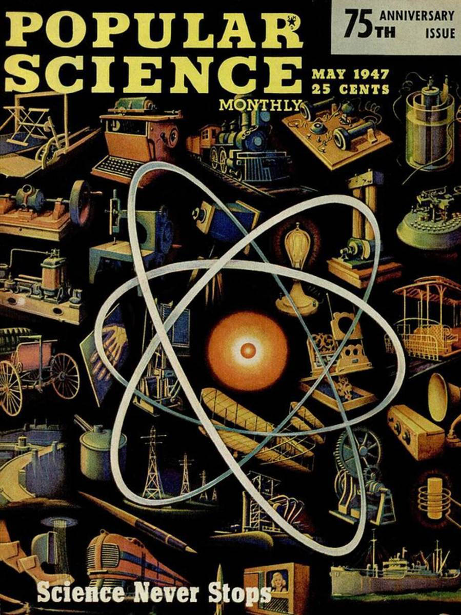 Popular Science Magazine Covers - Poster | Canvas Wall Art Print
