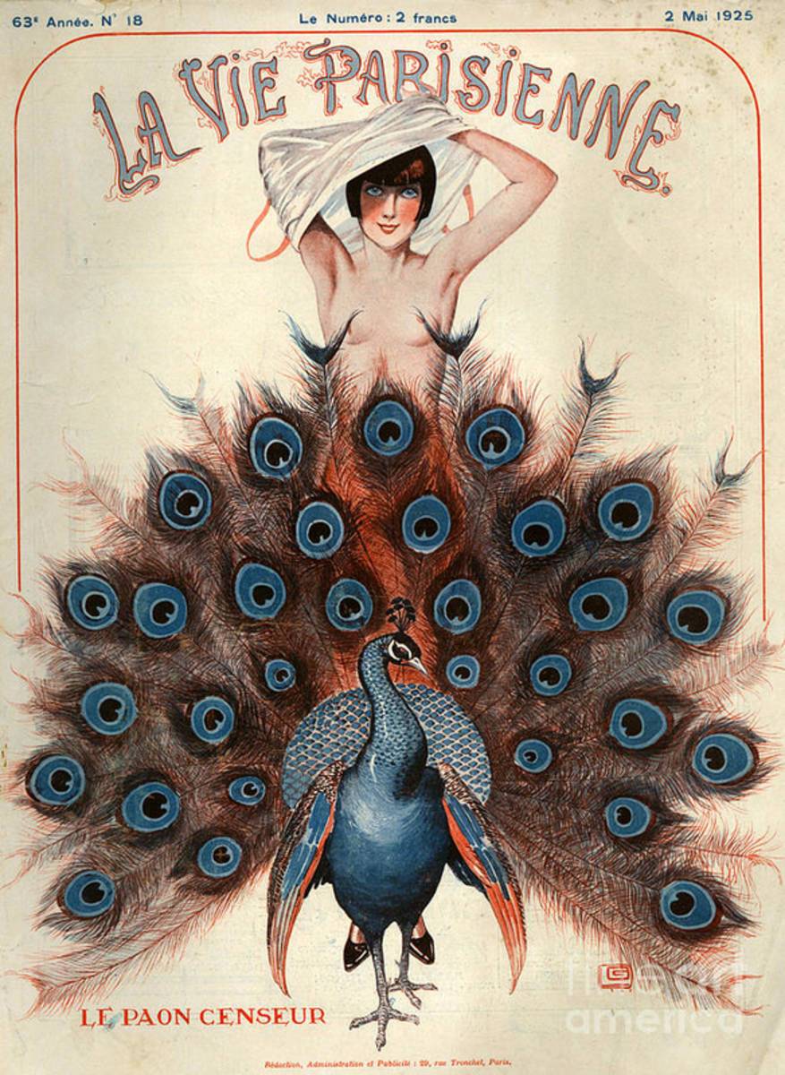 1920S France La Vie Parisienne Magazine - Poster | Canvas Wall Art Print