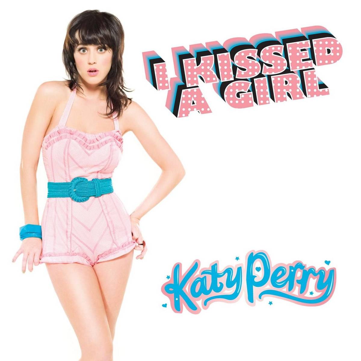 I Kissed A Girl (3-Track) - Katy Perry - Poster | Canvas Wall Art Print