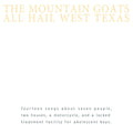 All Hail West Texas (Remastered) - The Mountain Goats - Poster | Canvas Wall Art Print