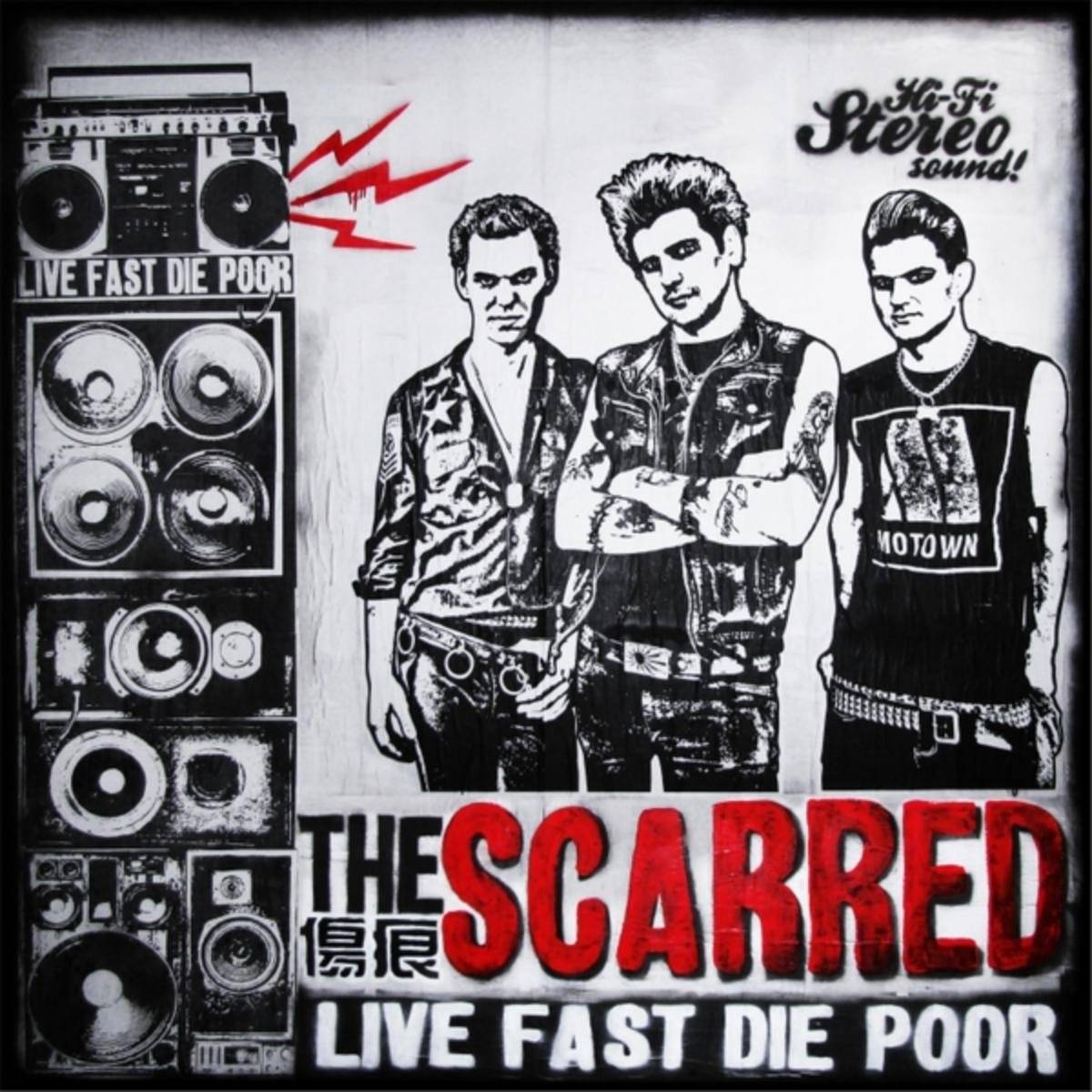 Live Fast Die Poor - The Scarred - Poster | Canvas Wall Art Print