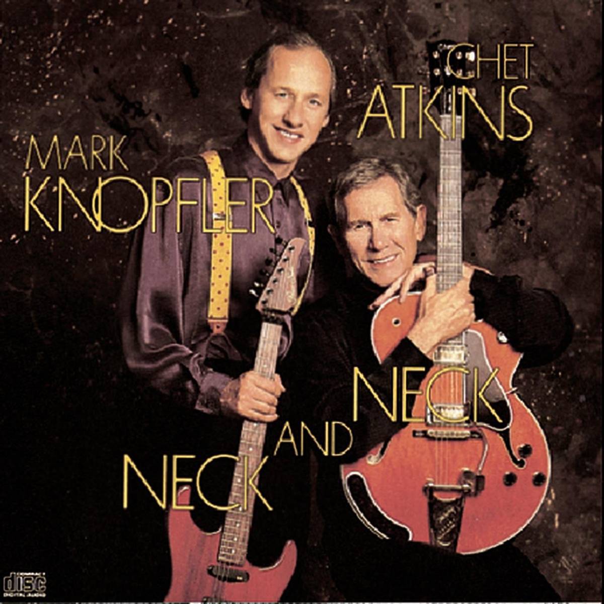 Neck And Neck - Chet Atkins And Mark Knopfler - Poster | Canvas Wall Art Print