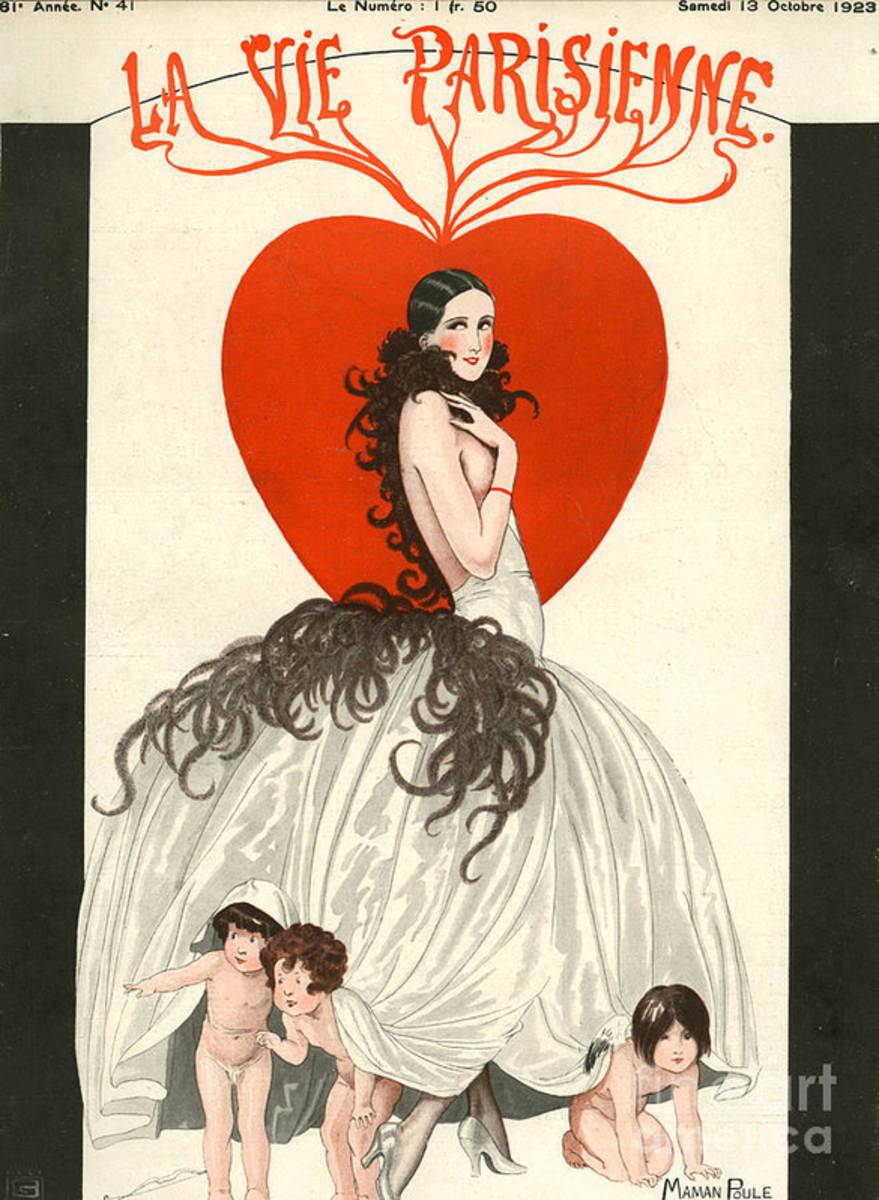 1920S France La Vie Parisienne Magazine - Poster | Canvas Wall Art Print