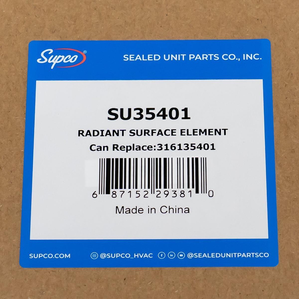 SU35401 for Frigidaire 316135401 Range Radiant Surface Element Burner Stove Eye