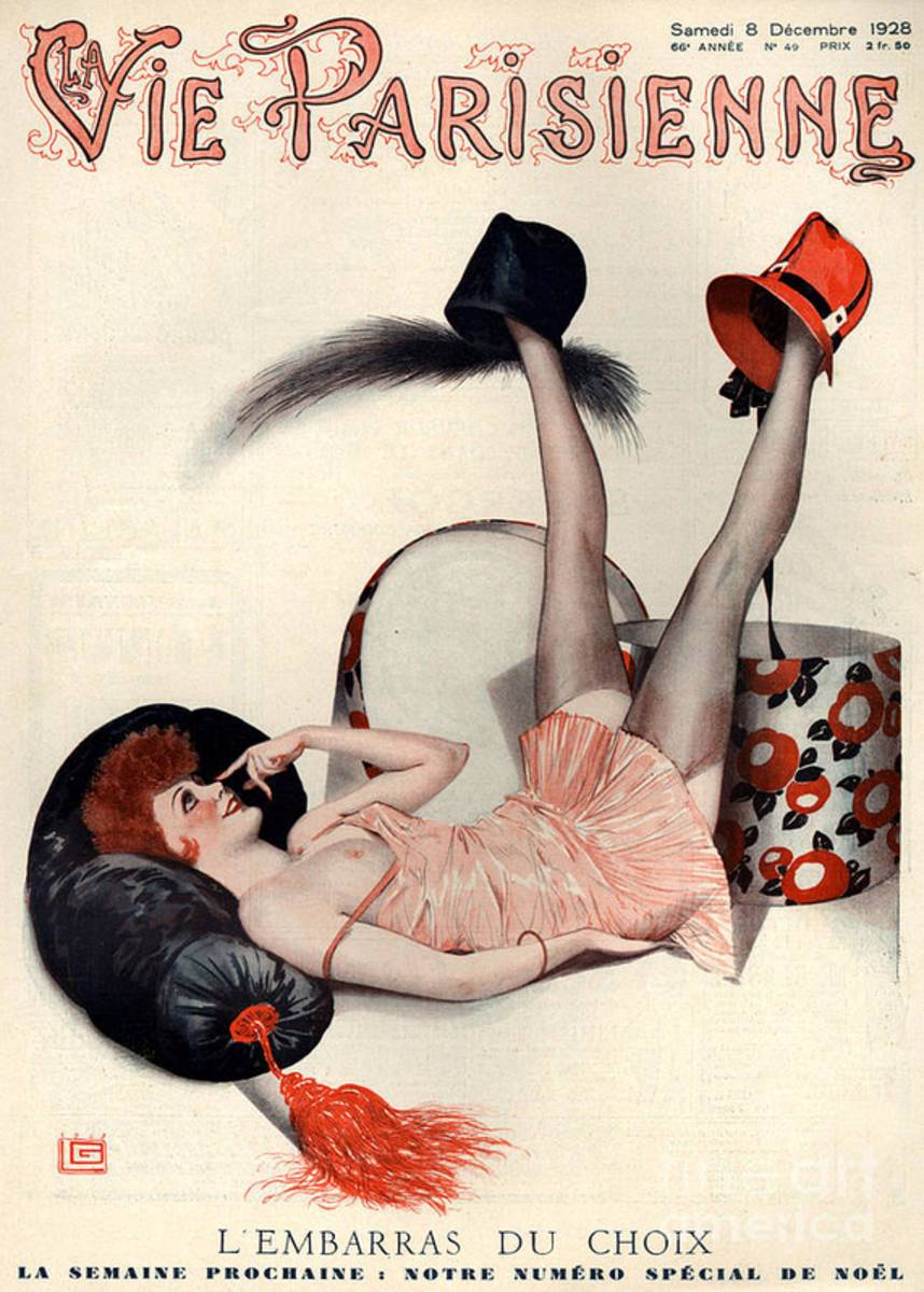 1920S France La Vie Parisienne Magazine - Poster | Canvas Wall Art Print