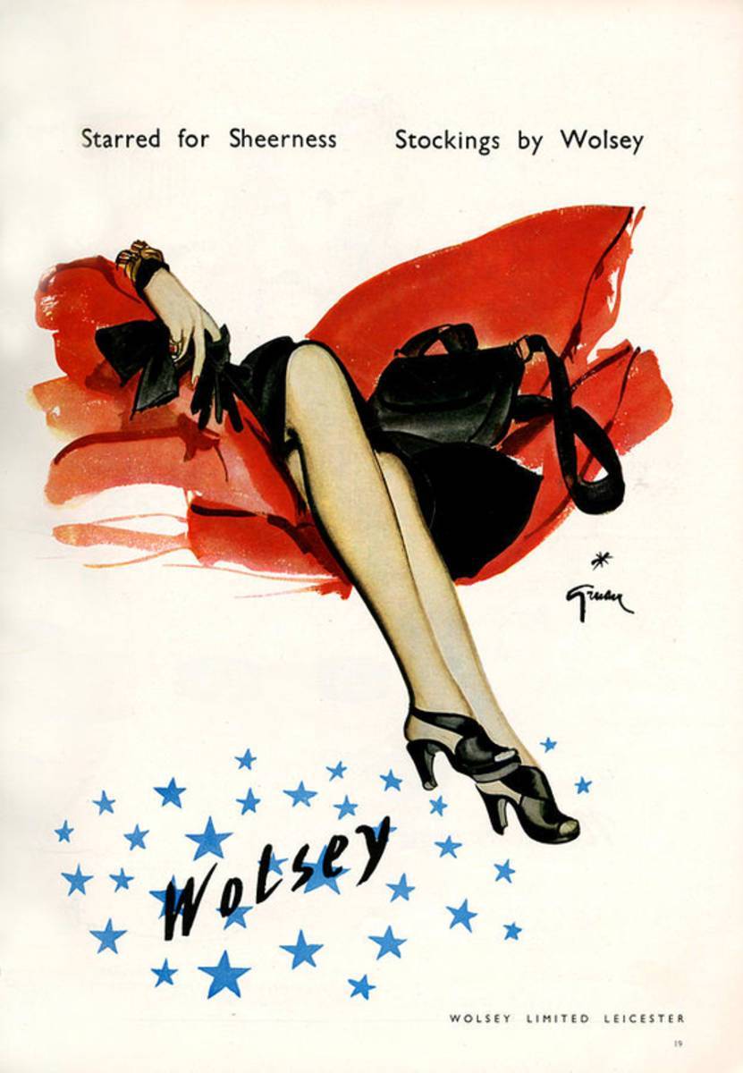 1940S Uk Wolsey Magazine Advert - Poster | Canvas Wall Art Print