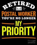 Retirement Post Office Retired Postal Worker Gift - Poster | Canvas Wall Art Print