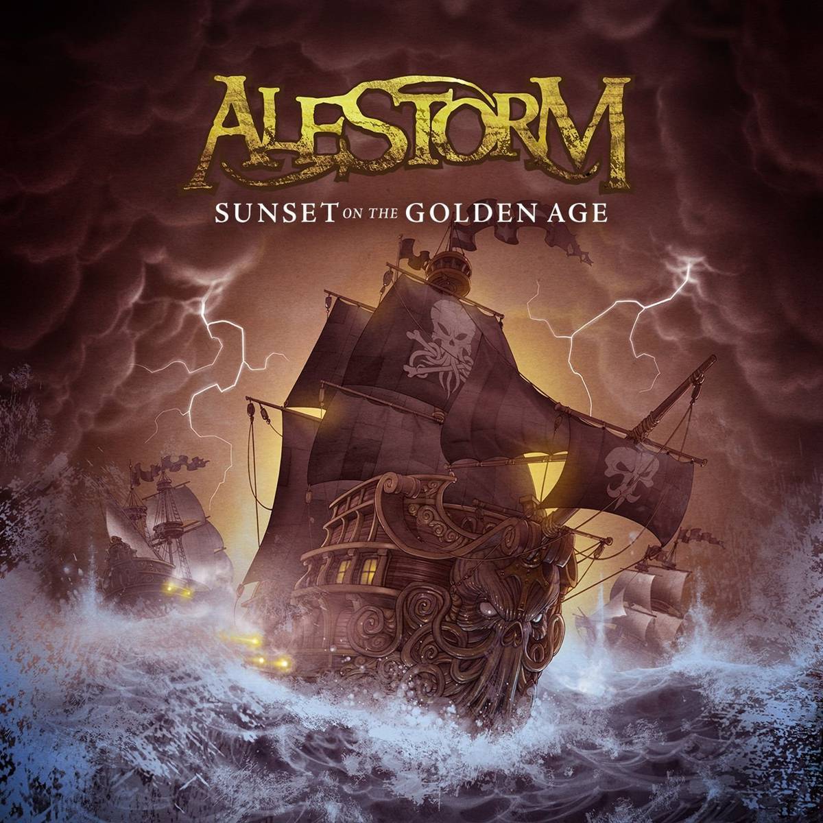 Sunset On The Golden Age - Alestorm - Poster | Canvas Wall Art Print