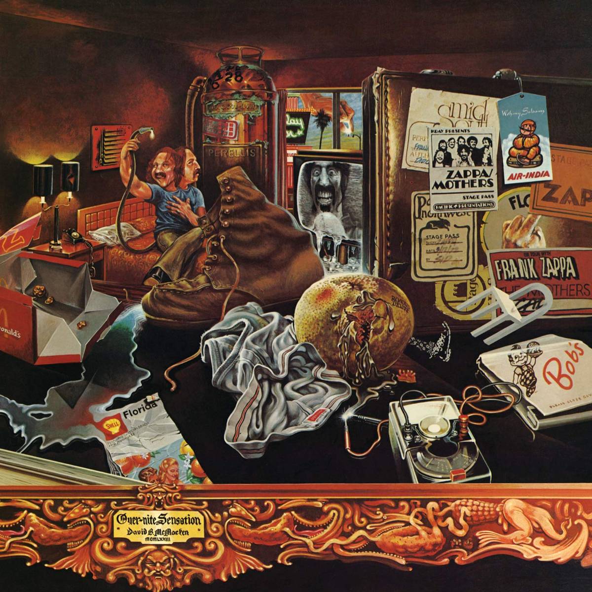 Over-Nite Sensation - Frank Zappa &amp;Amp; The Mothers Of Invention - Poster | Canvas Wall Art Print