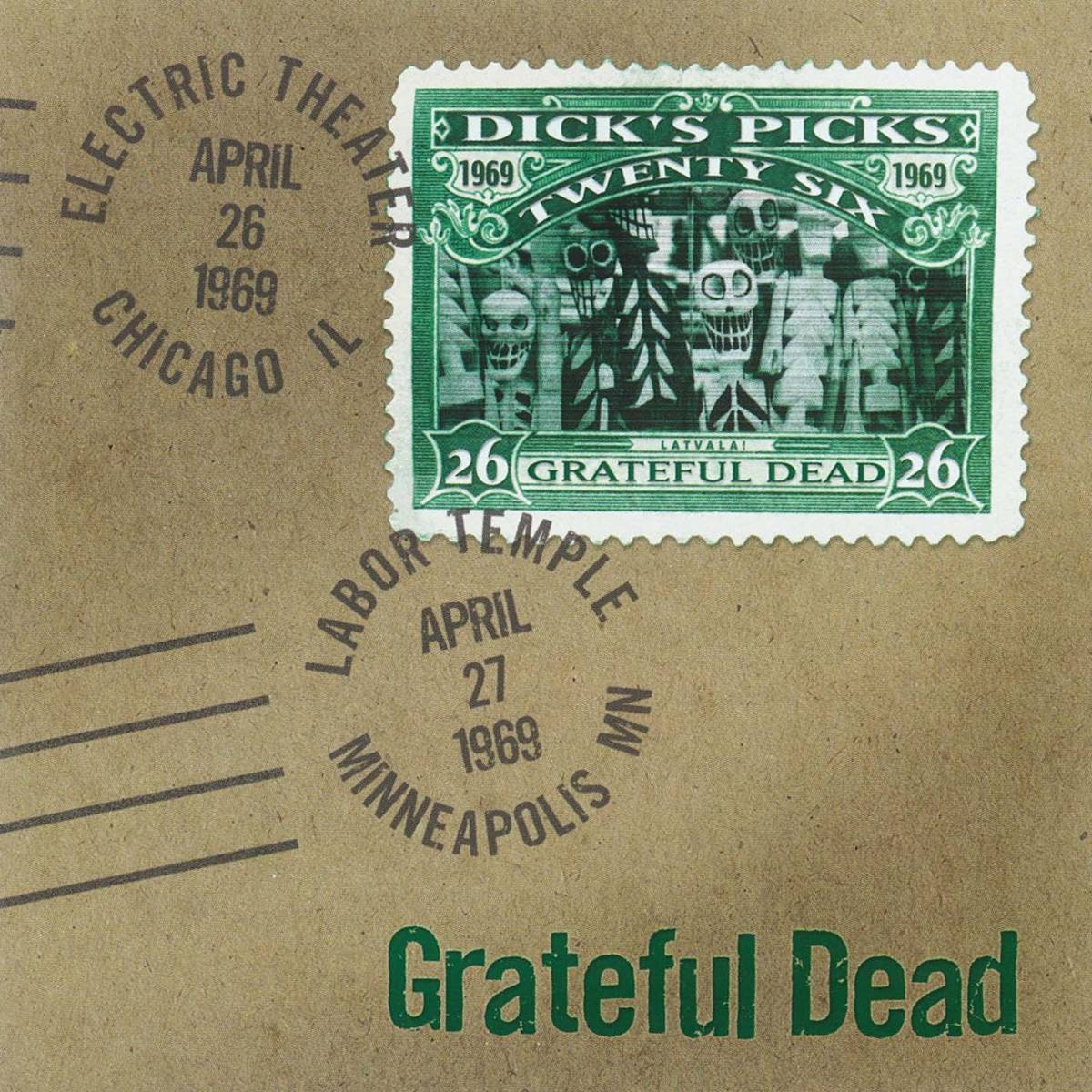 Dick'S Picks Vol. 26: Electric Theater, Chicago, Il 4/26/69 / Labor Temple, Minneapolis, Mn 4/27/69 (Live) - The Grateful Dead - Poster | Canvas Wall Art Print