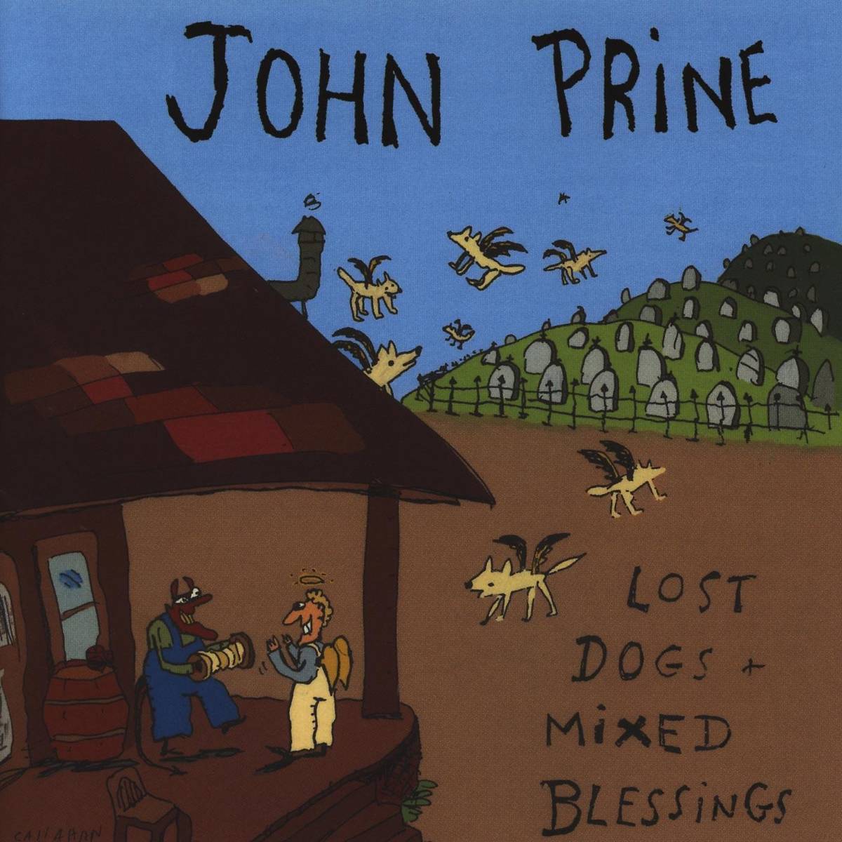 Lost Dogs + Mixed Blessings - John Prine - Poster | Canvas Wall Art Print