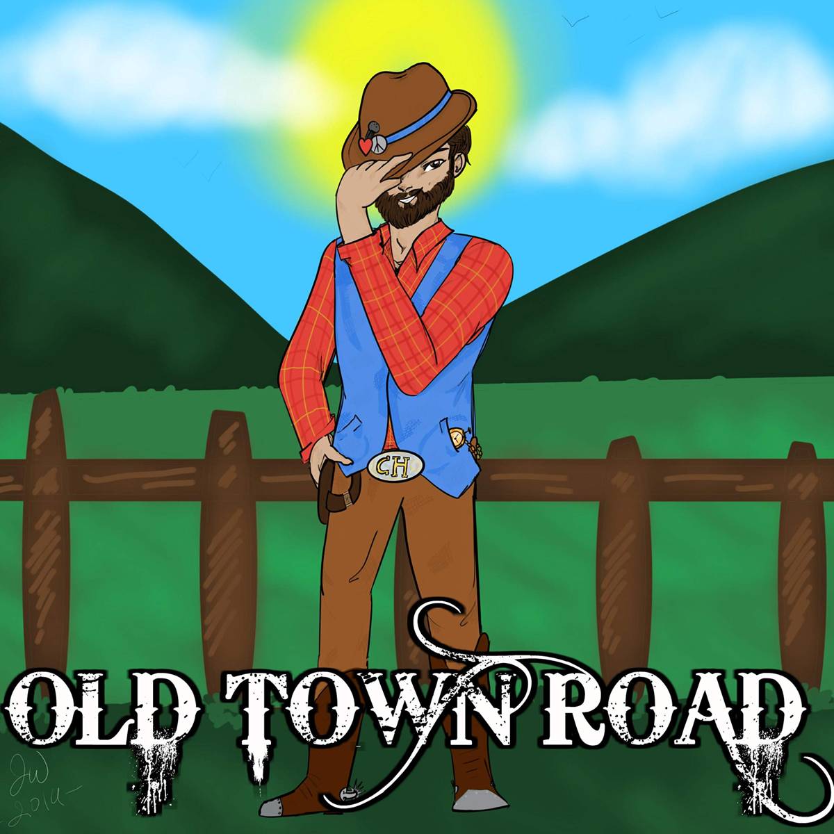 Old Town Road - Caleb Hyles - Poster | Canvas Wall Art Print