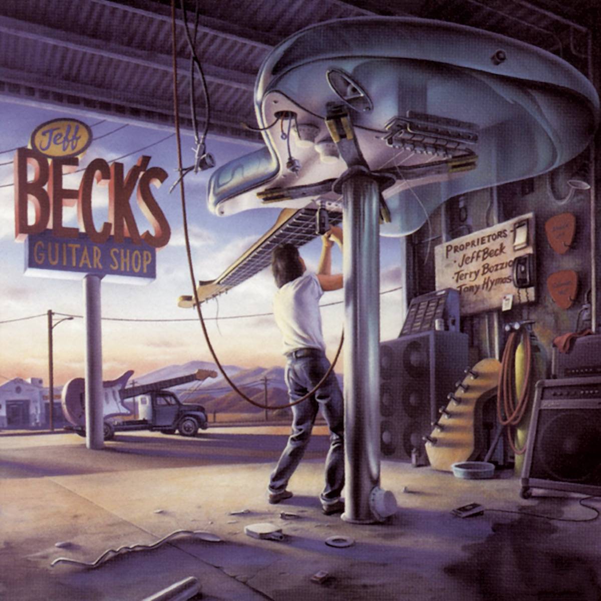 Jeff Beck'S Guitar Shop With Terry Bozzio And Tony Hymas - Jeff Beck With Terry Bozzio And Tony Hymas - Poster | Canvas Wall Art Print
