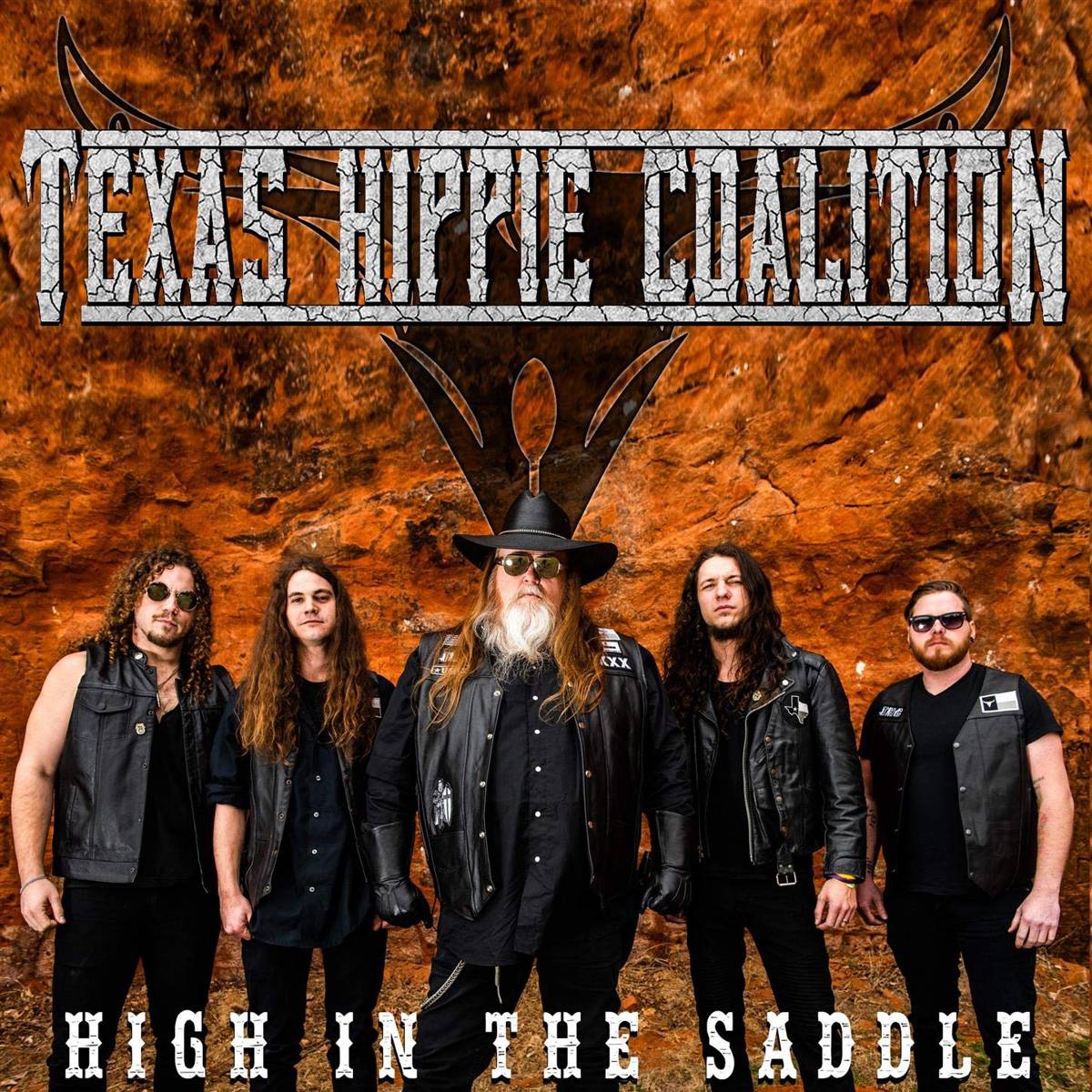 High In The Saddle - Texas Hippie Coalition - Poster | Canvas Wall Art Print