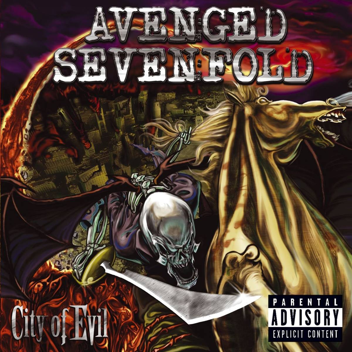 City Of Evil - Avenged Sevenfold - Poster | Canvas Wall Art Print