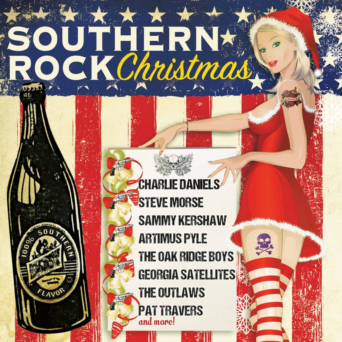 Southern Rock Christmas - Various Artists - Poster | Canvas Wall Art Print