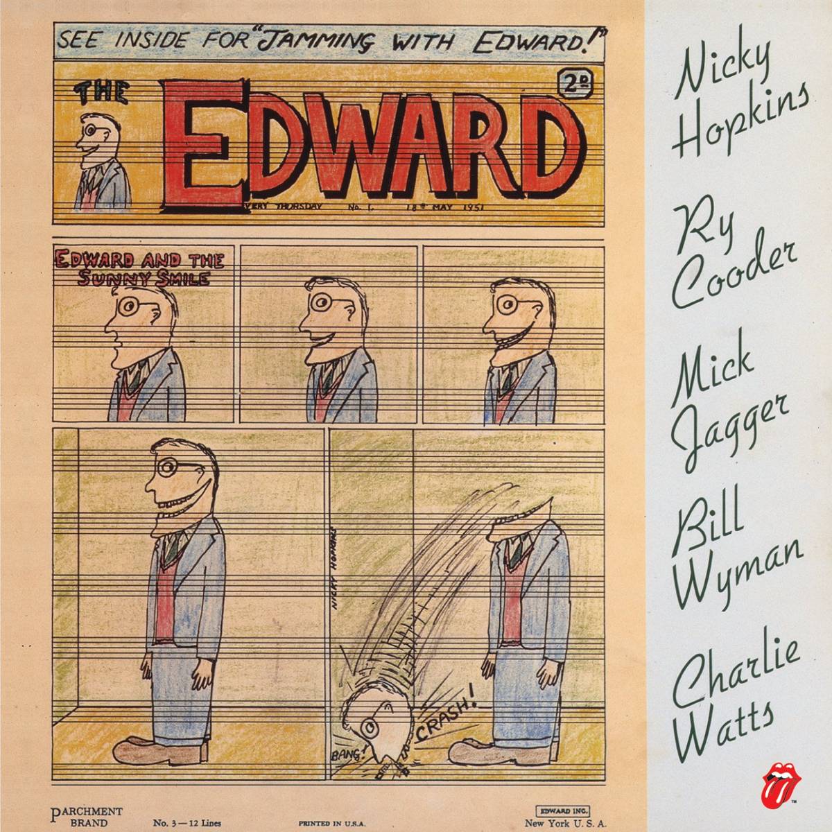 Jamming With Edward - The Rolling Stones &amp;Amp; Nicky Hopkins &amp;Amp; Ry Cooder - Poster | Canvas Wall Art Print