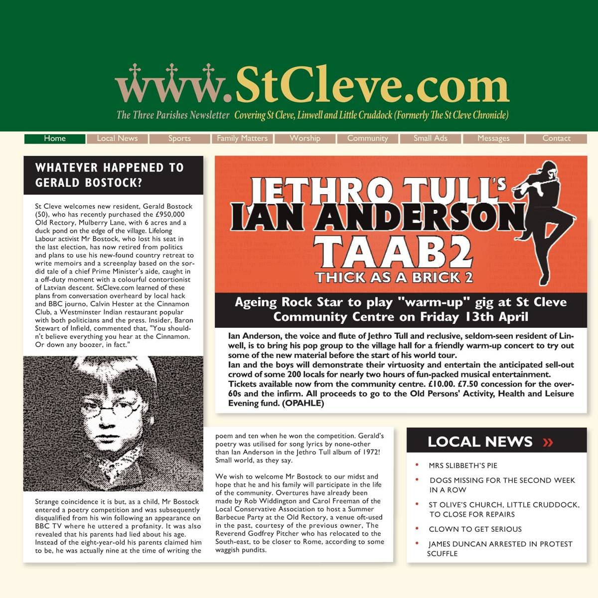 Thick As A Brick 2 - Ian Anderson - Poster | Canvas Wall Art Print