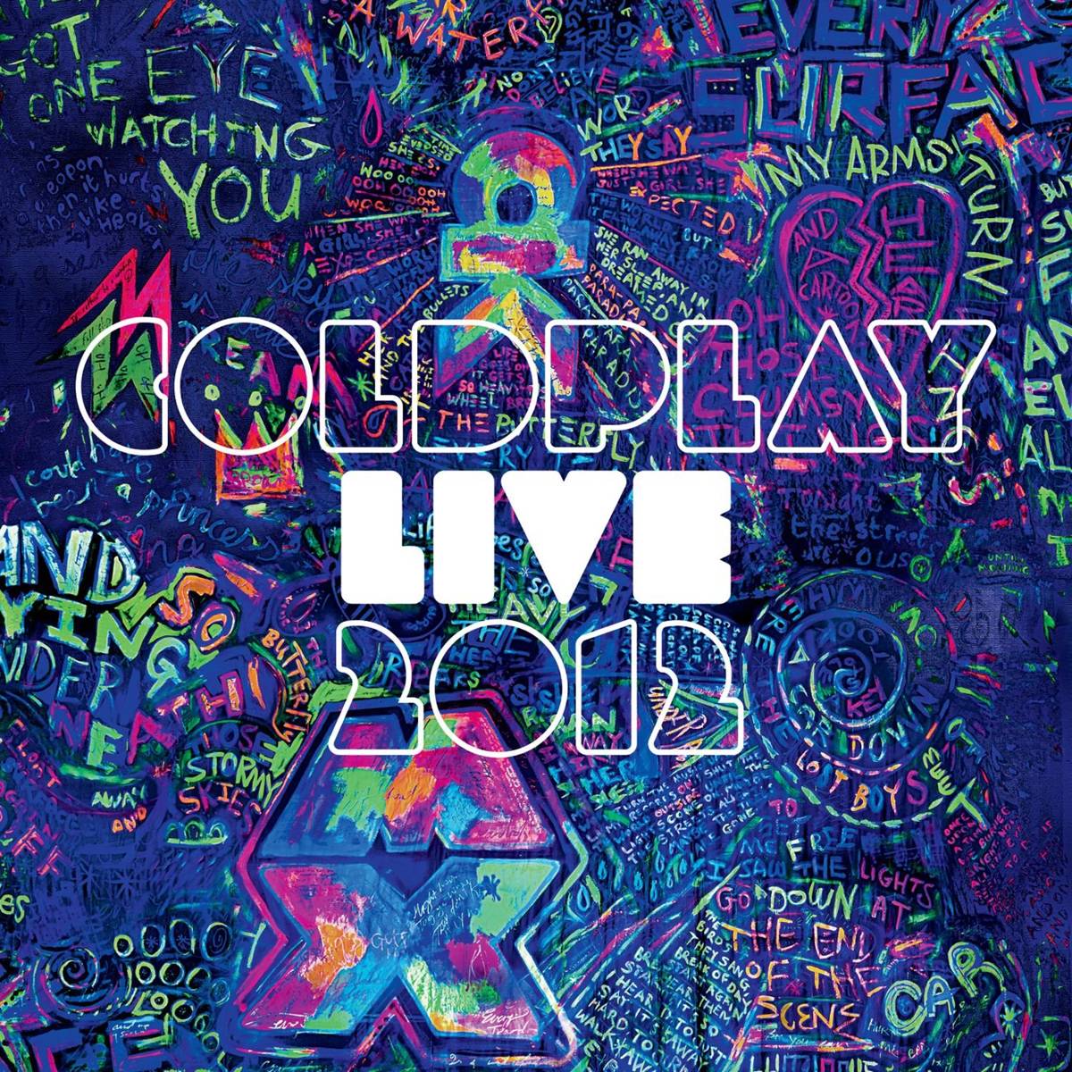 Live 2012 - Coldplay - Poster | Canvas Wall Art Print