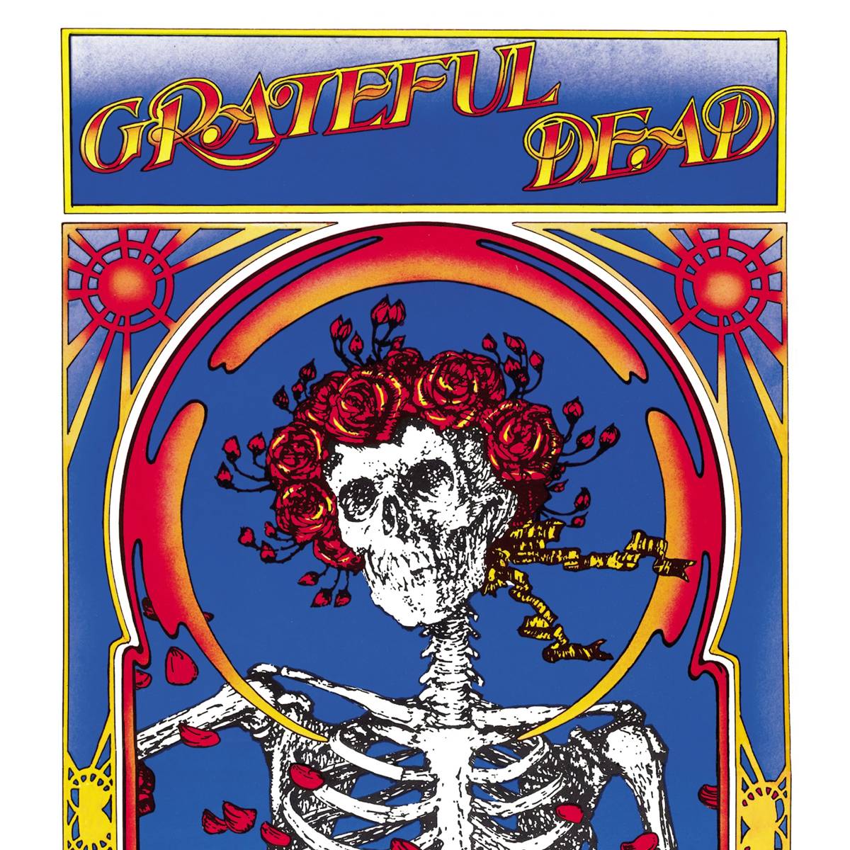 Grateful Dead (Skull &amp;Amp; Roses) [Live] - The Grateful Dead - Poster | Canvas Wall Art Print