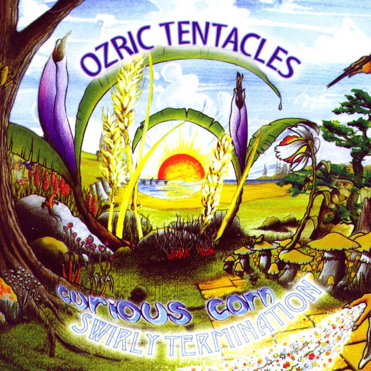 Curious Corn / Swirly Termination - Ozric Tentacles - Poster | Canvas Wall Art Print