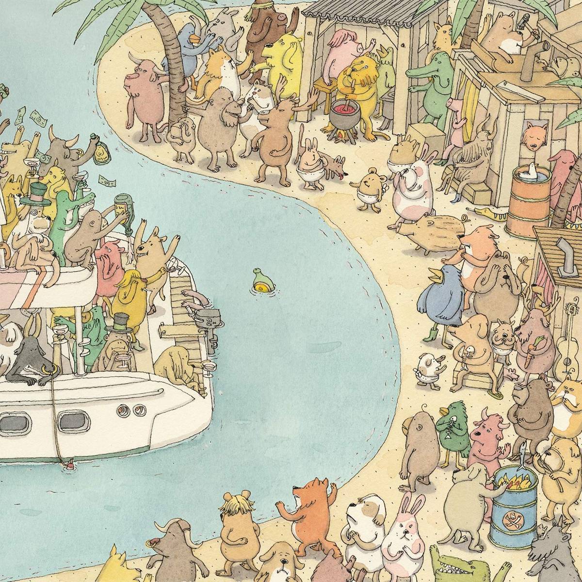 Blood Wolf - Dance Gavin Dance - Poster | Canvas Wall Art Print